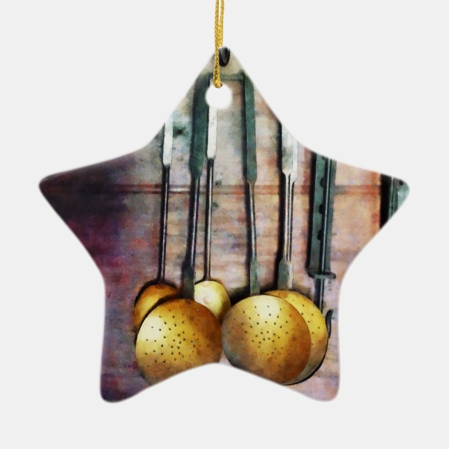 Slevor och stekspatlar julgransprydnad keramik (Framsidan)