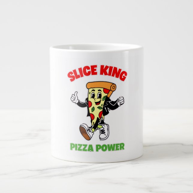 SLICE DE PIZZA CAMINANDO JUMBO MUGG (Framsidan)