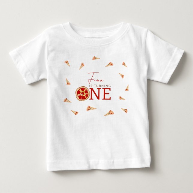 Slice Of Fun 1st Birthday  T Shirt (Framsida)