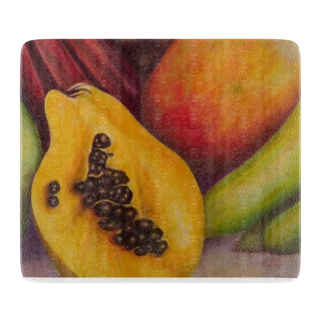 Slice of Paradise – Tropical Fruit Cutting Board (Framsidan)