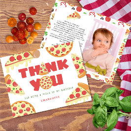 Slice Slice Baby Modern Barnkalas Pizzafest Tack Kort