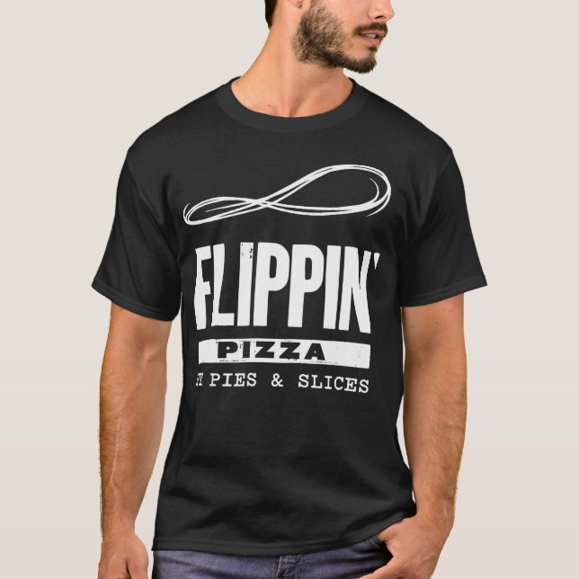 Slice Slice Baby Pizza Älskare Flippin T Shirt (Framsida)