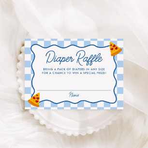 Slice Slice Baby Pizza Baby Shower Blöja Lotteri Tilläggskort