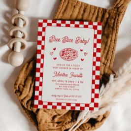 Slice Slice Baby Pizza Baby Shower Inbjudningar