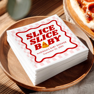 Slice Slice Baby Pizza Baby Shower Pappersservett