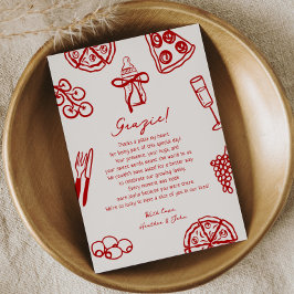 Slice Slice Baby Pizza Baby Shower Tack Kort