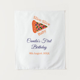 Slice Slice baby pizza brun blå 1-årsdag