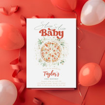 Slice Slice Baby Pizza Första Födelsedag