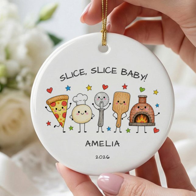 Slice Slice Baby Pizza Ornament (Skapare uppladdad)