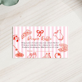 Slice Slice Baby Shower Diaper Raffle Tilläggskort