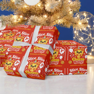 Slice Slice Cheesy Baby Pizza 1-årsdag Presentpapper