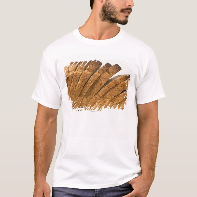 Sliced släntrar av bröd tee shirt (Framsida)