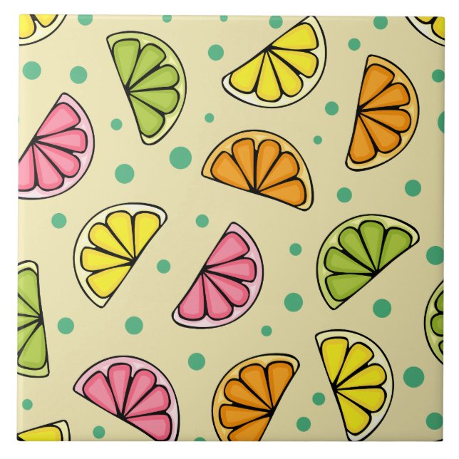 Slices Citrus Kakelplatta (Framsidan)