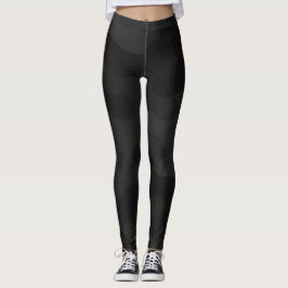 Slick Camouflage Mörkt Svart Koltoner Modernt Leggings