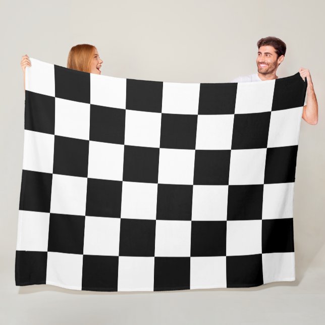Slick Checker 60 x 80 Fleece Blanket (På plats)