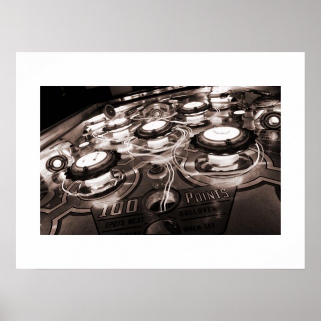 Slick Chick Tracers pinball poster (Framsidan)