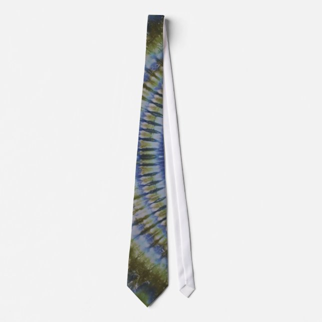 Slick Grönt Tie Dye Slips (Framsida)