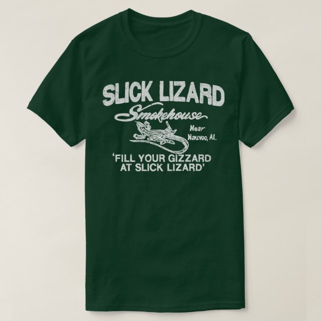Slick Lizard Smokehouse TShirt T Shirt (Design framsida)