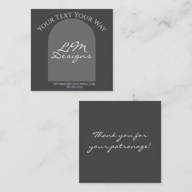 Slick Minimalistisk Tilläggskort (Fram/baksida)