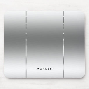 Slick modern blank silver-grått-bakgrund musmatta