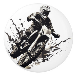Slick Motorcycle Black and White Knopp