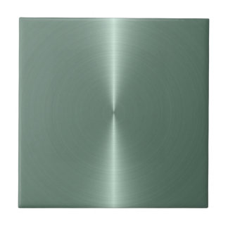 Slick Pastellkrita Grönt Stainless Steel-utseende Kakelplatta