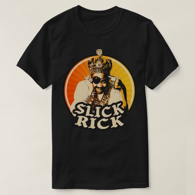 Slick Rick 80s 90-tal Hip hop T Shirt (Design framsida)