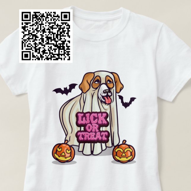 Slicka eller behandla Hund Ghost T Shirt (Skapare uppladdad)