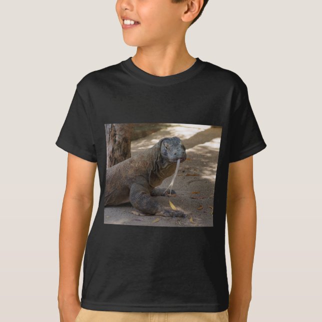 Slicka för Komodo drake Tee Shirt (Framsida)
