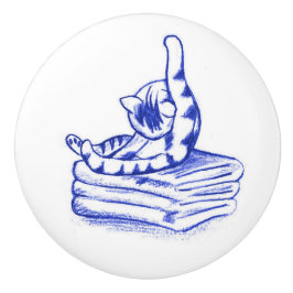 Slicka Himself Kattunge Bathroom Toile-utseende Knopp