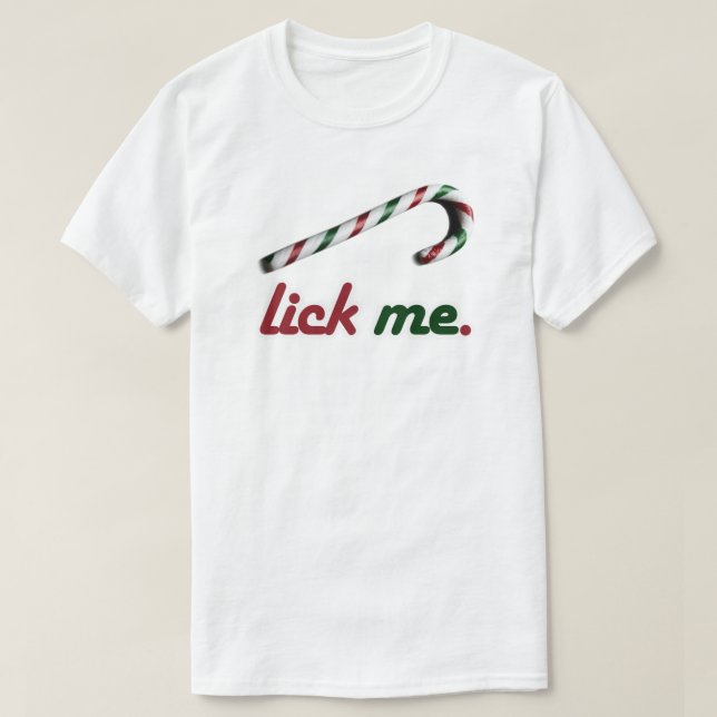 SLICKA ME CANDY CANE T SHIRT (Design framsida)