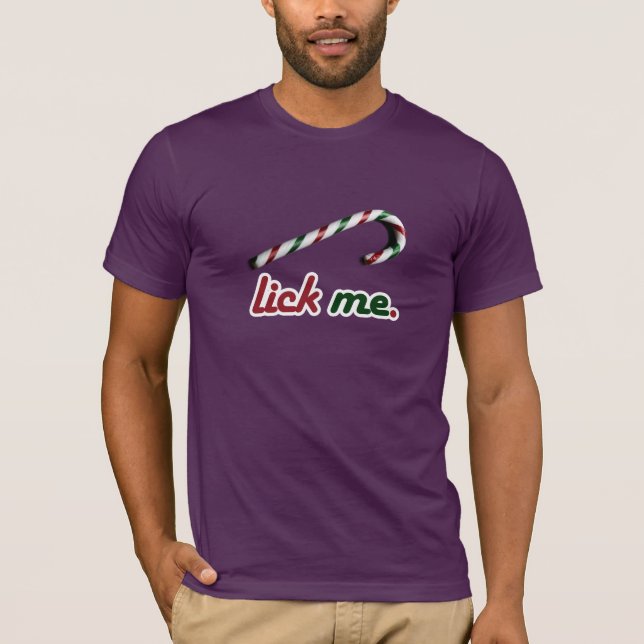 SLICKA MIG CANDY CANE - .PNG TEE SHIRT (Framsida)
