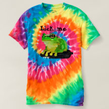 "Slicka mig. "Psychoactive paddaTie-färg T-tröja