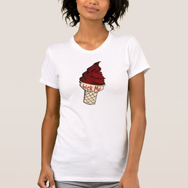 Slicka mig t-shirt (Framsida)