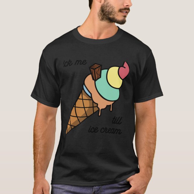 Slicka mig tills glass Tee (Framsida)