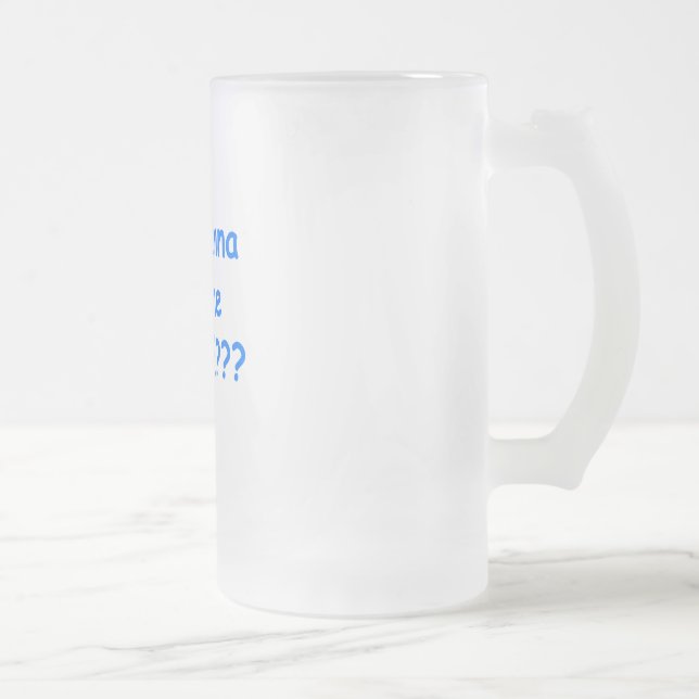 slicka mig var blått frostat ölglas (Höger)