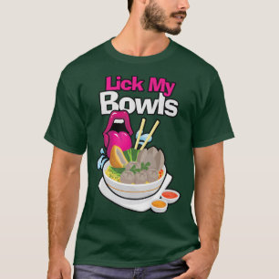 Slicka min Bowls Food Chef Cooking Catering Culina T Shirt