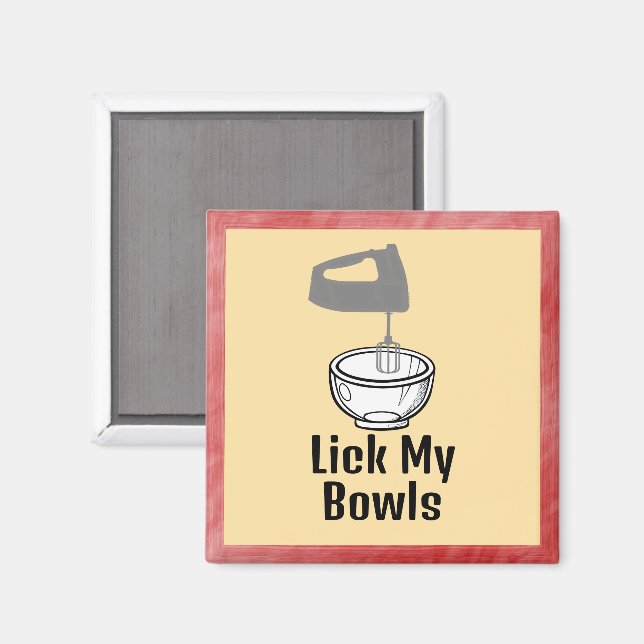 Slicka mitt Bowls Magnet (Front/Back)