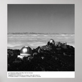 Slicka observationscentrum vid berget Hamilton av Poster