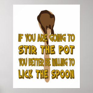 Slicka Poster Spoon-tangenten.