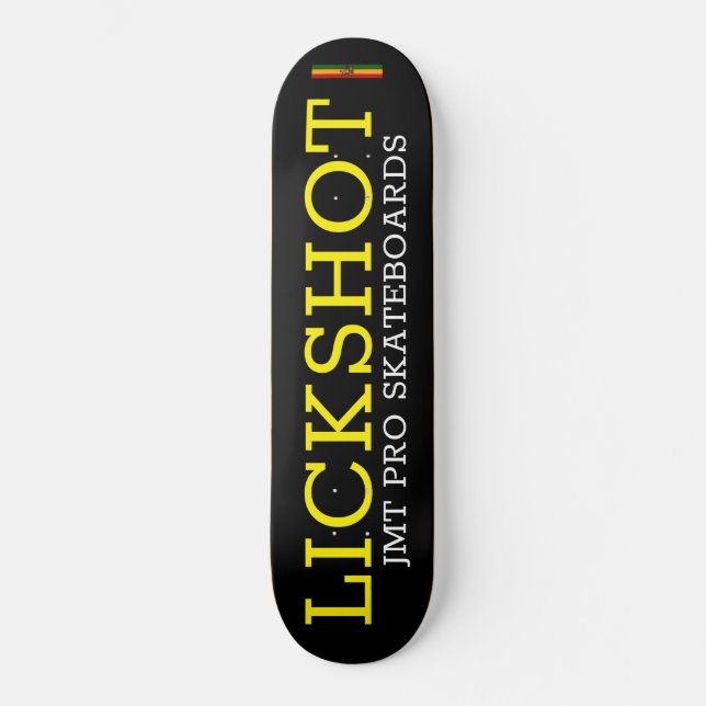 SLICKA SHOT-Skateboard Mini Skateboard Bräda 18,5 Cm (Framsida)