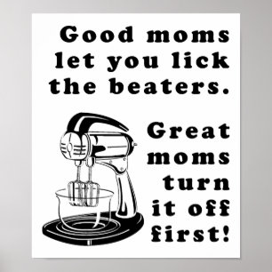 Slicka Slagarna Roliga Mamma Mor Plakat Skylt