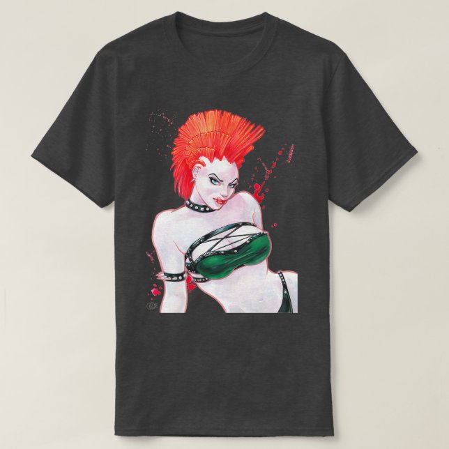 Slickar Vampyrress T Shirt (Design framsida)