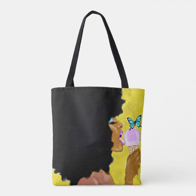 Slickat Tote Bag Tygkasse (Baksida)