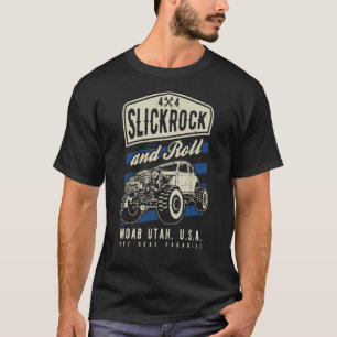 Slickrock and Roll Moab Utah Offroad Sten Crawler T Shirt