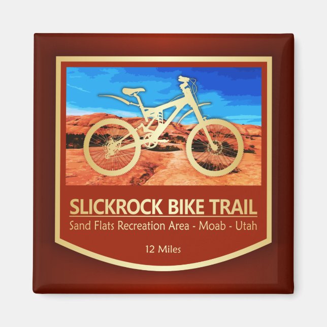 Slickrock Bike Trail (cykel2) Magnet (Framsidan)