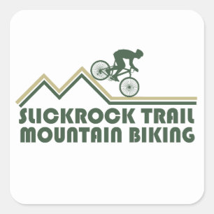 Slickrock Trail - Mtb Mountainbiking Fyrkantigt Klistermärke