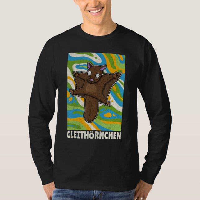 Slide squirrel Pteromyini cute pet T Shirt (Framsida)