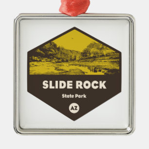 Slide Sten State Park Arizona Julgransprydnad Metall