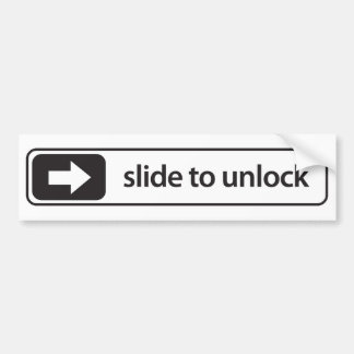 slide to unlock – auto sticker – aufkleber bildekal